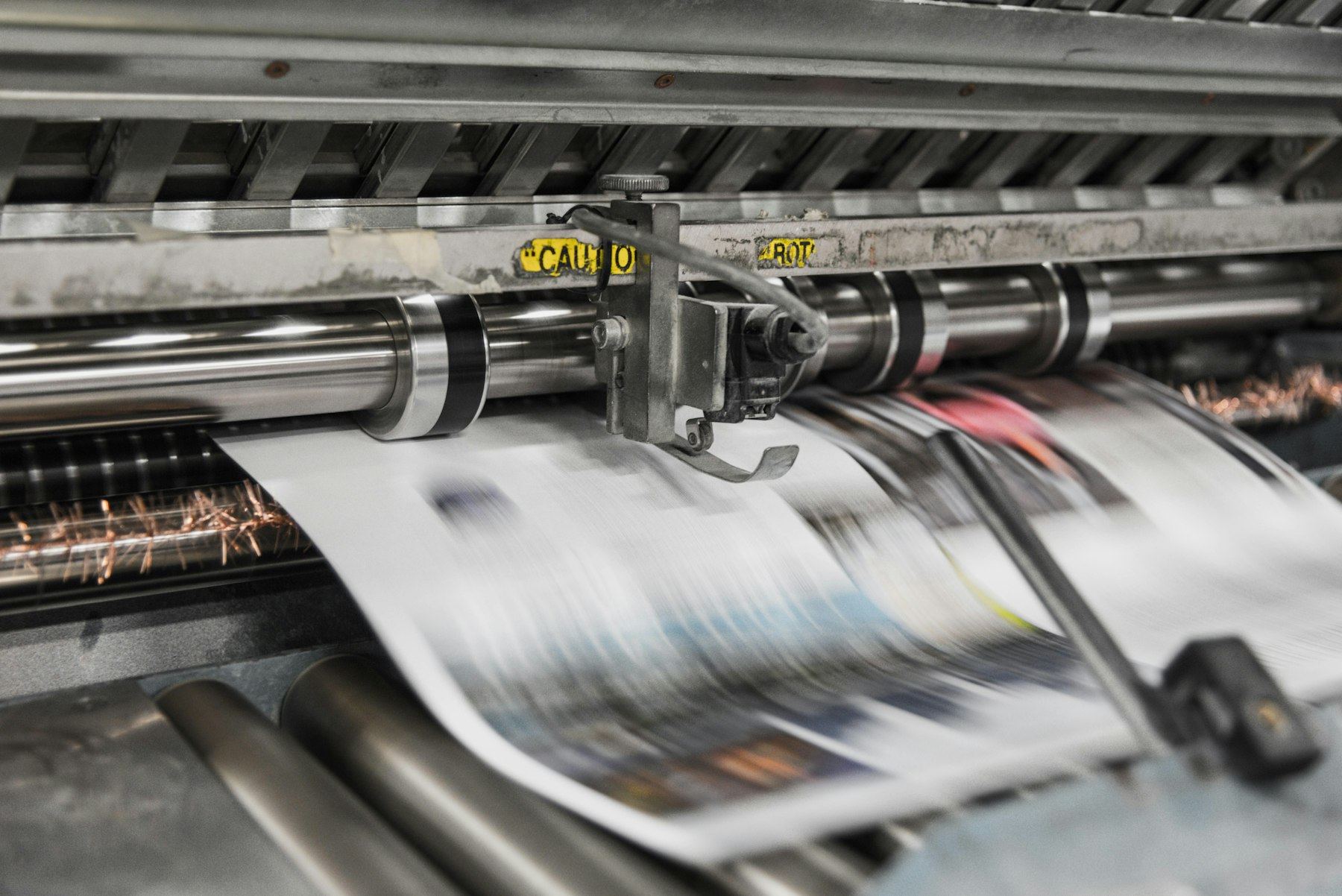 Offene Stellen in der Druck- und Verpackungsindustrie — Druckmaschine in Produktion